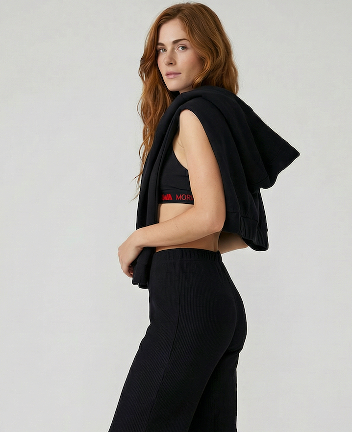 Indo Full Zip Cropped Hoodie