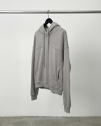 Indo Full Zip Cropped Hoodie Gray Item View