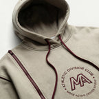 Lake Oversized women's Hoodie poppy Biege/Burgundy Item Closeup View 
