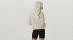 Lake Oversized women's Hoodie poppy Biege/Burgundy Back View 2