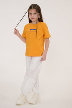 My Label Graphic T-Shirt Apricot Front View