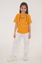 My Label Graphic T-Shirt Apricot Front View 1