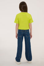 Child’s organic cotton T-shirt with heartwarming design for matching family outfits