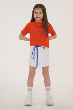 My Bloom Graphic T-Shirt Poppy Red Front View 1