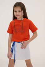 My Bloom Graphic T-Shirt Poppy Red Front View