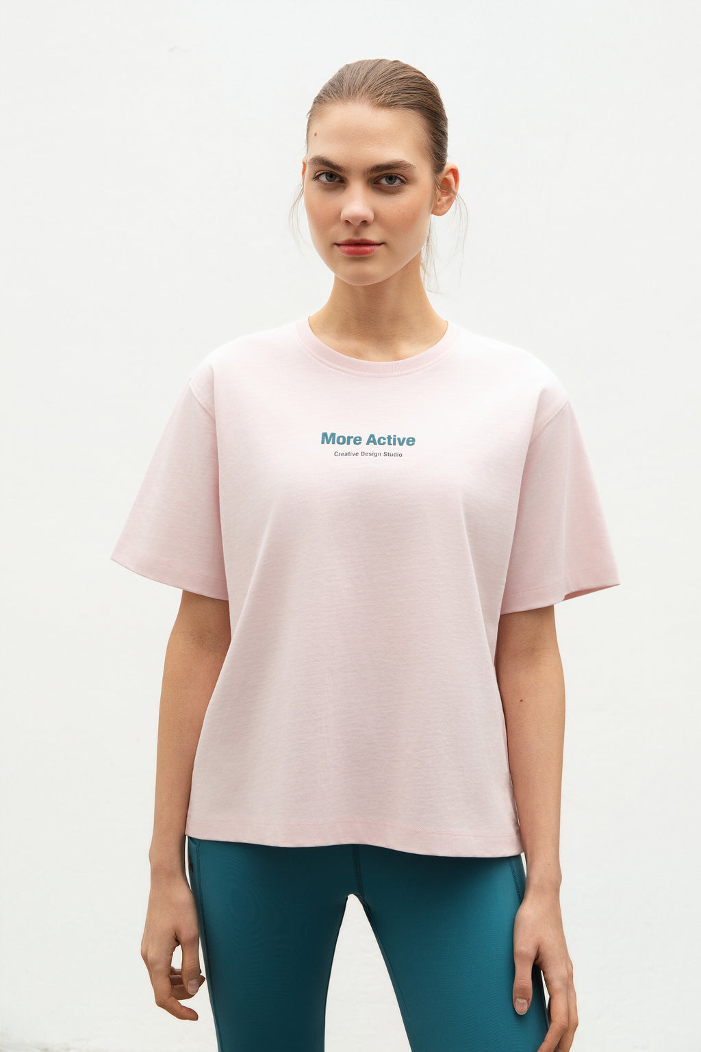 Ss Heavy Jersey Tshirt Ballerina front view
