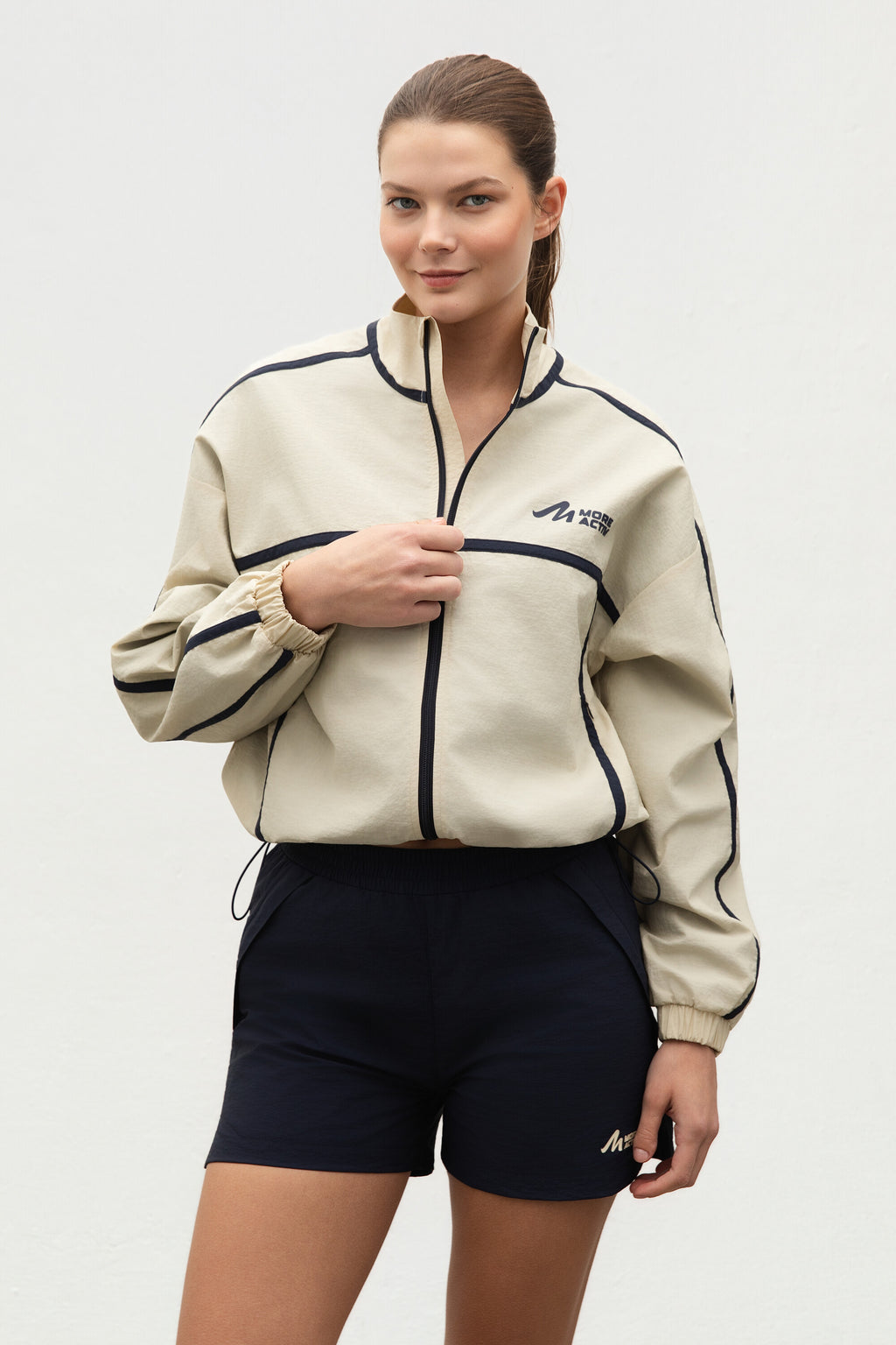 San Diego Woven Jacket with Contrast Lining and Bindings