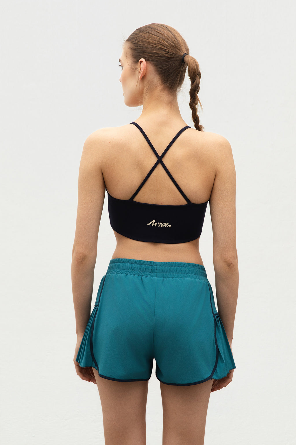 Athletic Bra Maritime Blue Back View