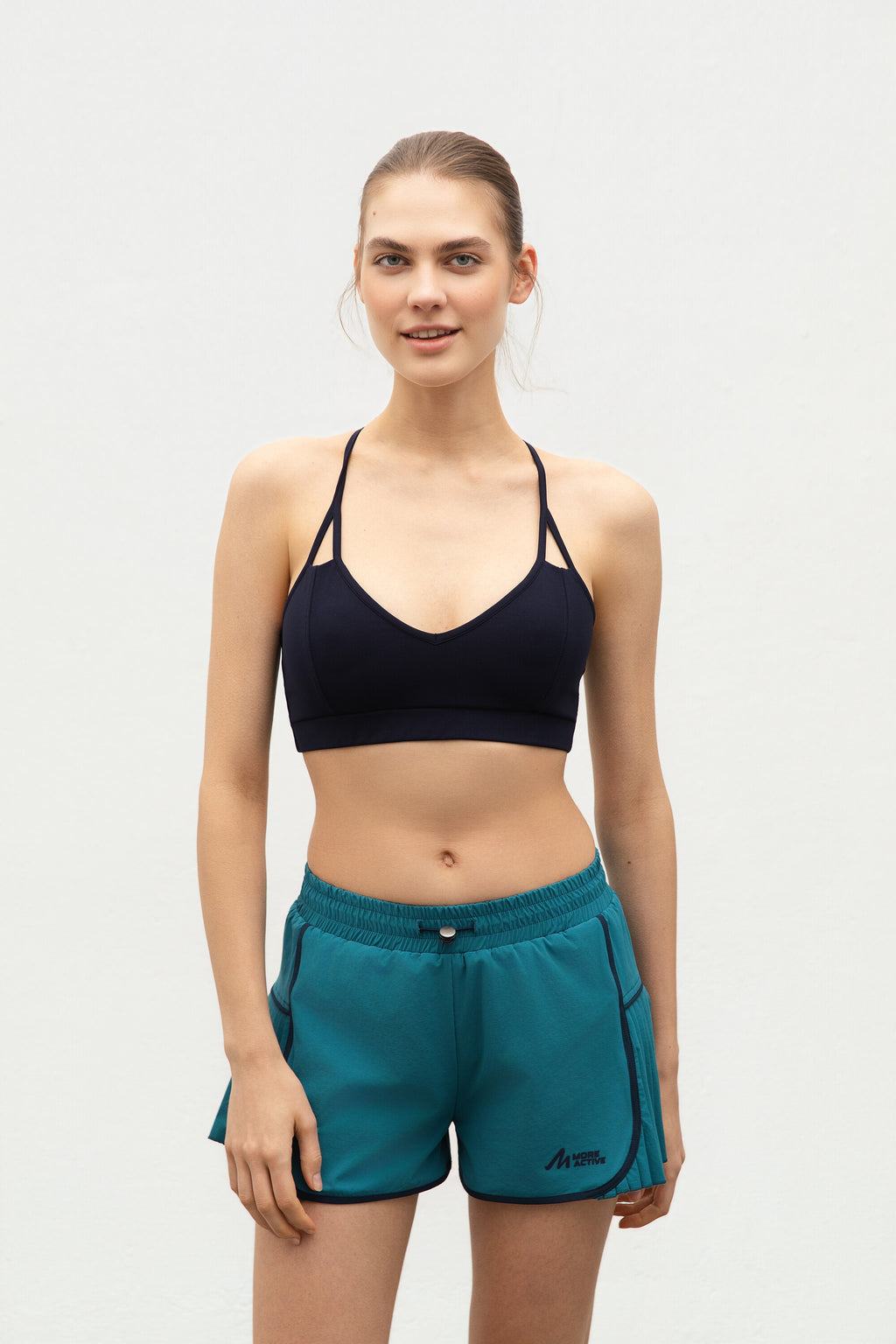 Athletic Bra Maritime Blue Front View