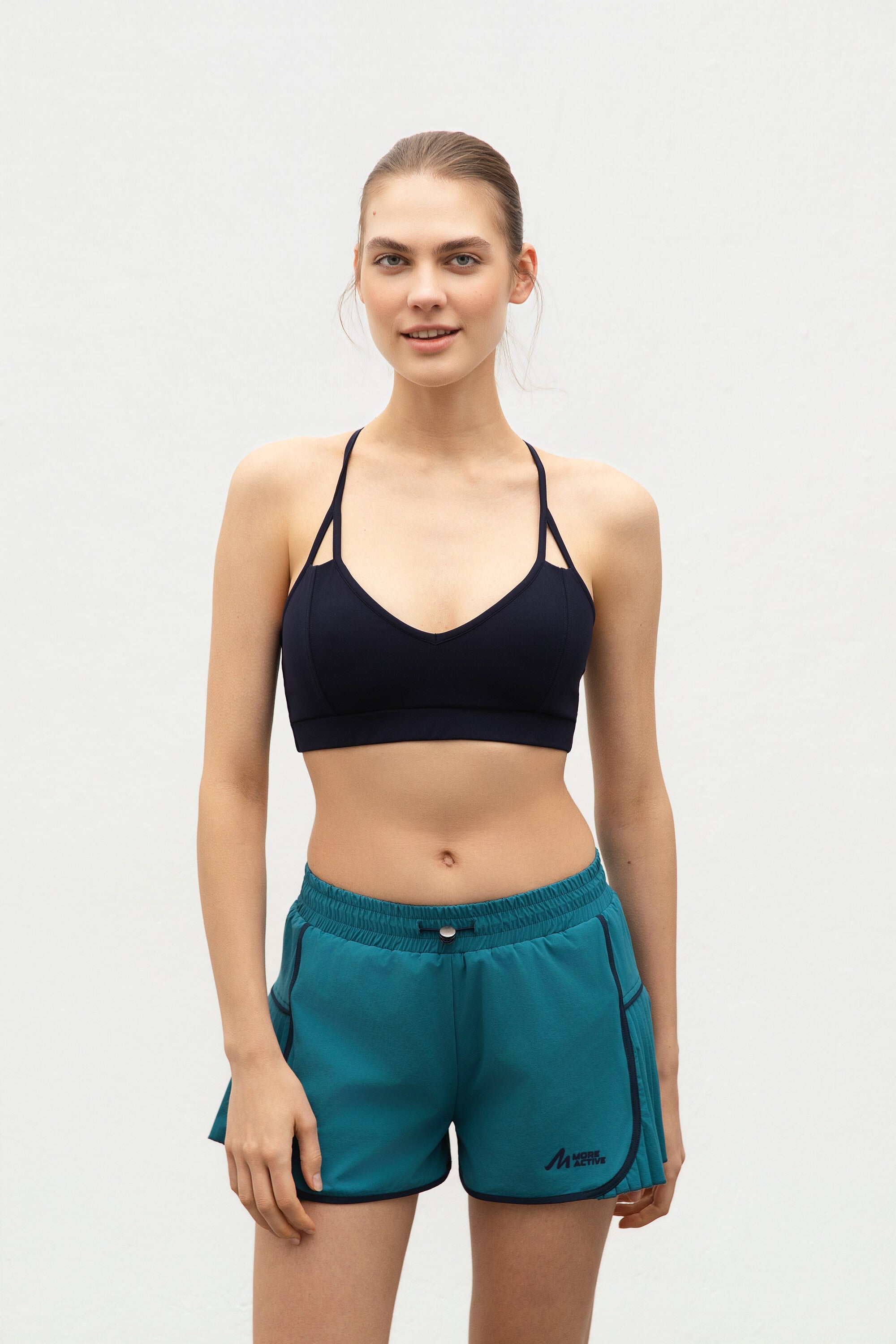 Athletic Bra Maritime Blue Front View