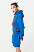 Daydream Long Sleeve Sweat Dress Lapis Blue Left SIde View