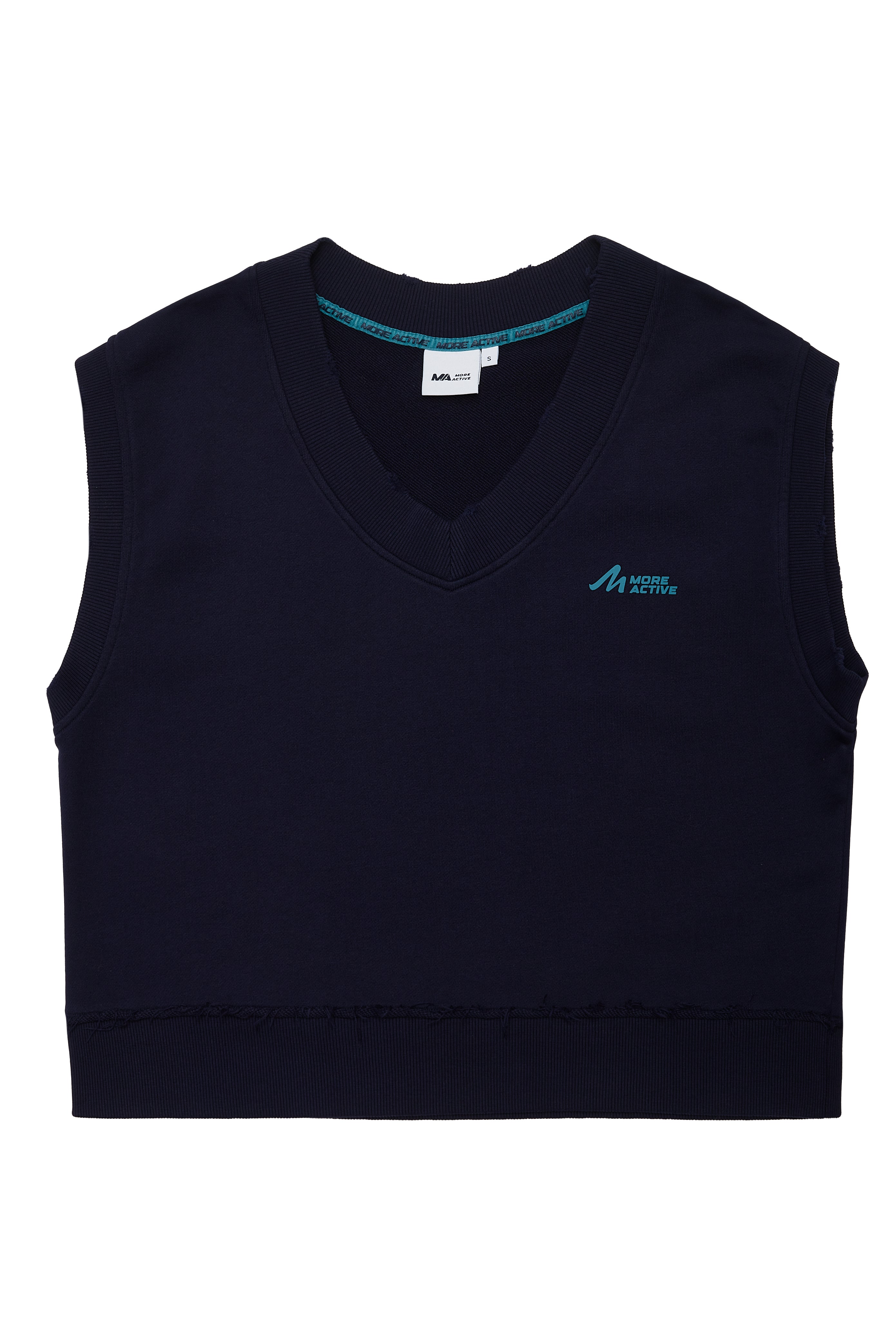 York V Neck Sleeveless Fleece Sweatshirt