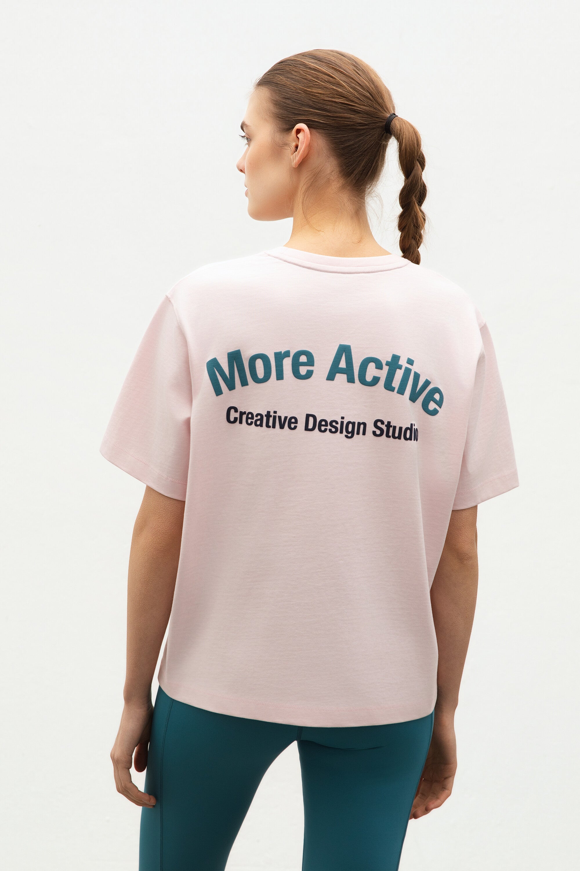 Ss Heavy Jersey Tshirt Ballerina back view